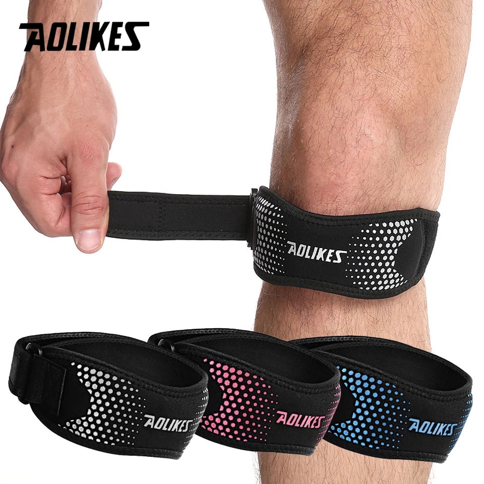 Knee Brace Badminton - AOLIKES 1 pièces genouillère réglable soulagement