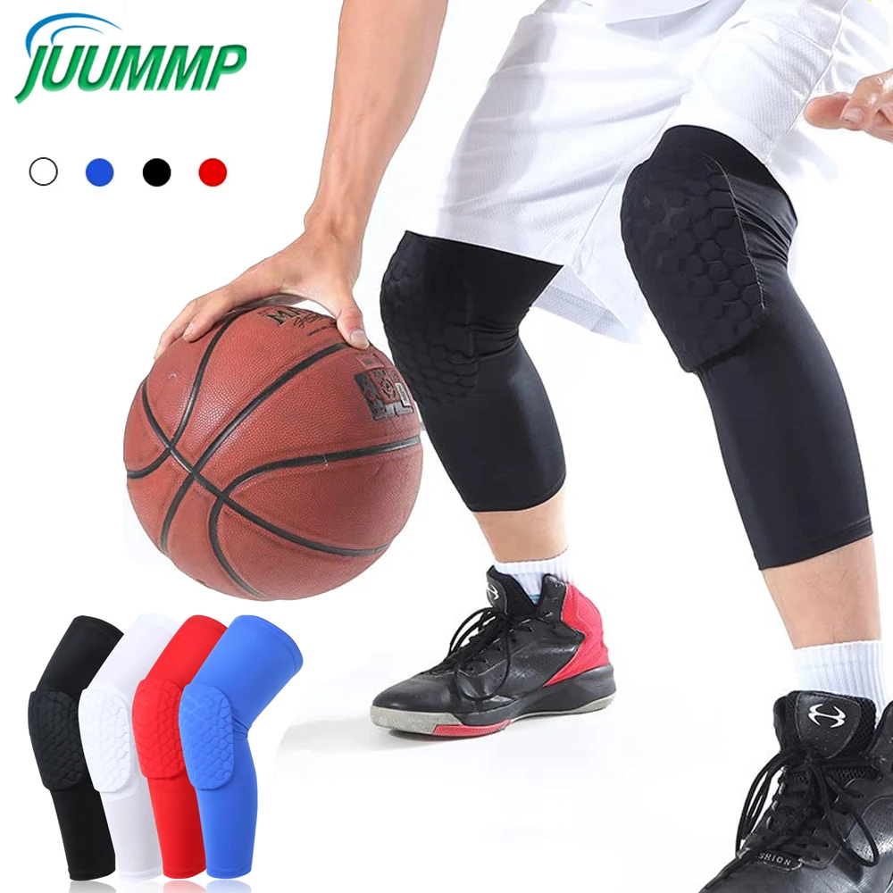 Knee Brace Badminton - Genouillères coordonnantes anti-chocs en accent d'abeille,