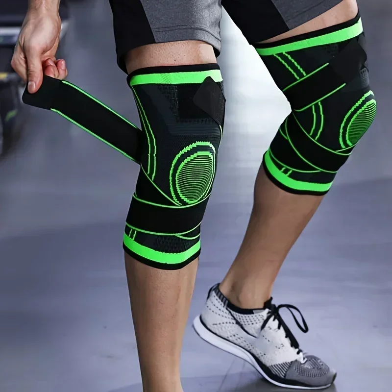 Knee Brace Badminton - 1 pièce Genouillère de sport réglable,