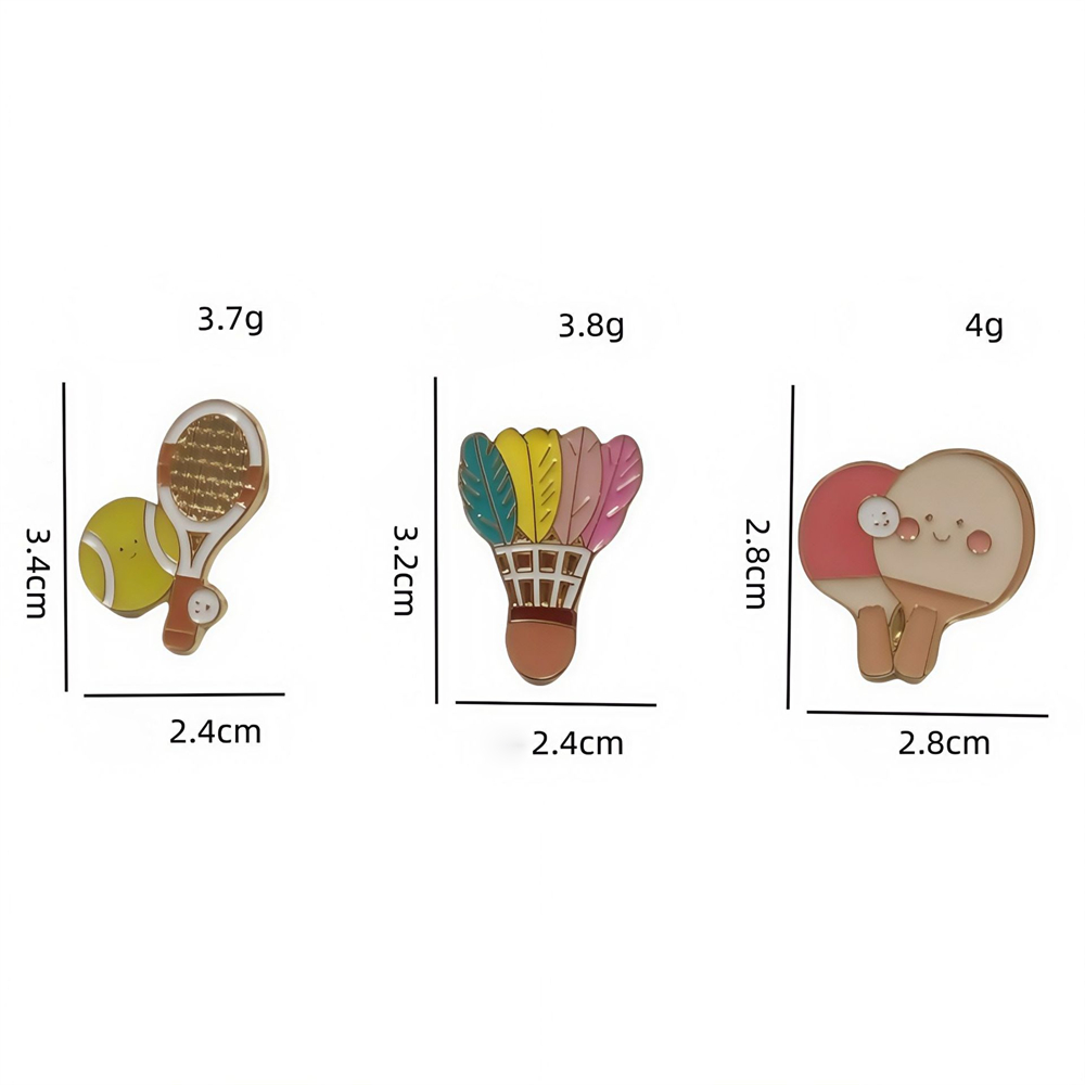 Broches en alliage de Zinc bro - Badminton Vector avis et prix