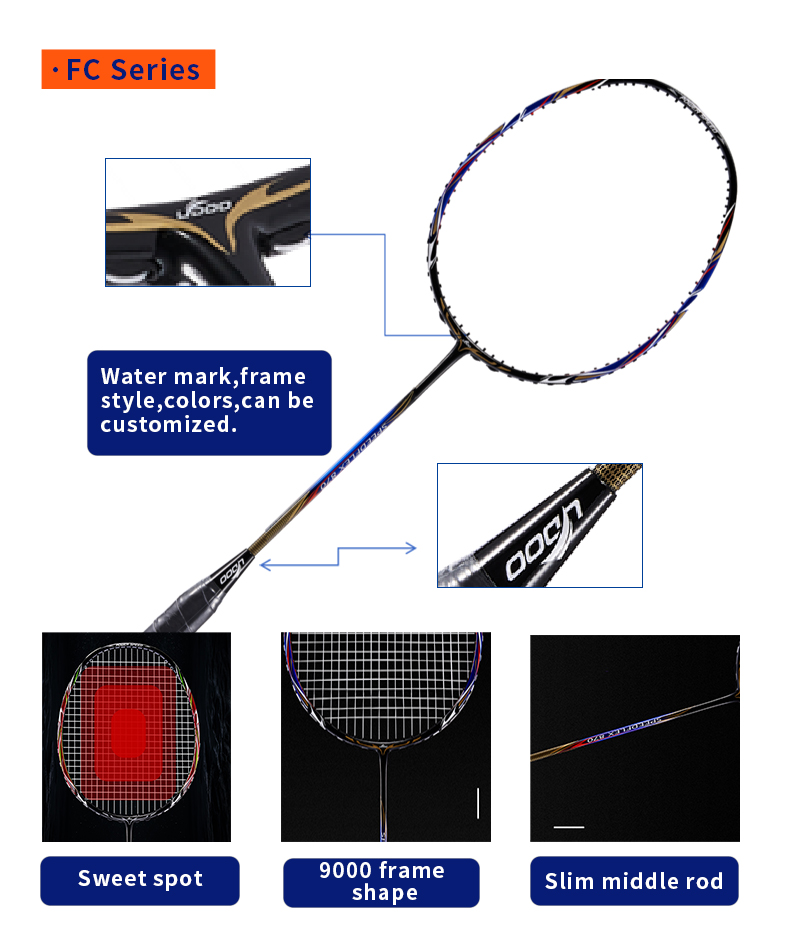 Raquette de badminton en fibre - Badminton Materi avis et prix